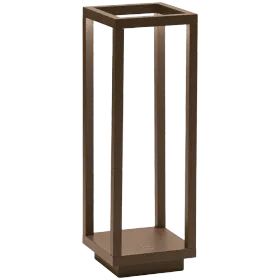 ZAFFERANO HOME PRO TABLE LAMP 100x100x294mm. PAINTED CORTEN 2.2W LED 165lm. — Εικών №1