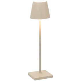 ZAFFERANO POLDINA PRO MICRO TABLE LAMP 70x275mm. MATT SAND - 1.8W - DYNAMIC WHITE- — Image №1