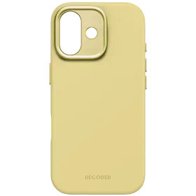 DECODED Case Antimicrobial Silicone with MagSafe, Yuma Yellow for iPhone 17 — Image №1
