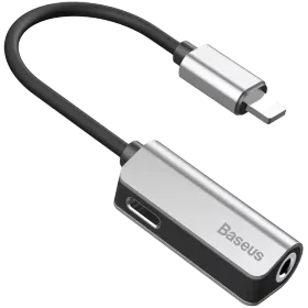BASEUS Lightning to 3.5 mini-jack Adapter, Silver — Image №1