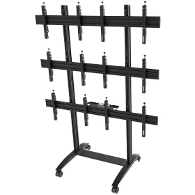 EDBAK Trolley Stand for 6 Screens 50″-57″, Black — Image №1