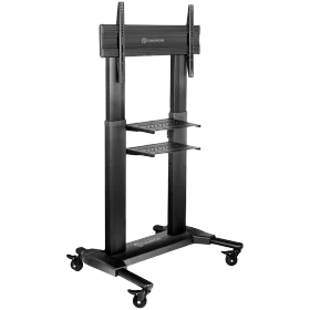 ONKRON Mobile TV Stand Rolling TV Cart for 40”-80" Screens up to 55,5 kg, Black VESA: 200x200 - 700x400 — Image №1