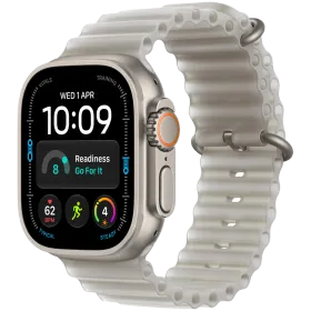 Apple Watch Ultra 4 GPS + Cellular, 49мм, Natural, Translucent Gray Ocean Band — Изображение №1