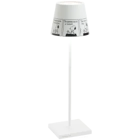 ZAFFERANO POLDINA PRO TABLE LAMP 111x380mm. WHITE+PEAN.4-2.2W LED — Изображение №1