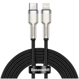 BASEUS USB-C to Lightning Cable, 1 m, Black — Image №1