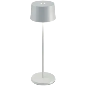 ZAFFERANO OLIVIA PRO TABLE LAMP 110x350mm. PAINTED MATT WHITE 2.2W LED 150lm. — Εικών №1
