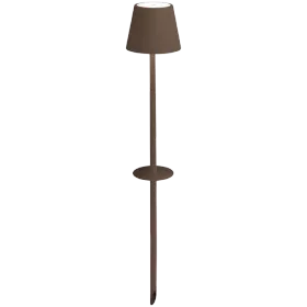 ZAFFERANO POLDINA FLOOR LAMP WITH PEG 111x600mm. MATT RUST 2.2W LED 185/203 lm. — Εικών №1