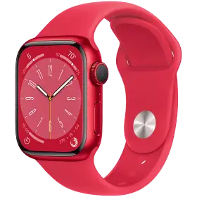 Apple Watch Series 8 GPS, 41mm, (PRODUCT)RED, (PRODUCT)RED Sport Band — Image №1