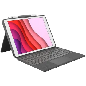 LOGITECH Θήκη Πληκτρολογίου Combo Touch , Γκρι — Εικών №1