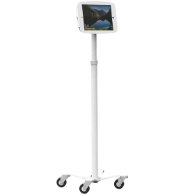 COMPULOCKS Rolling Floor Stand for Tablet, White — Image №1