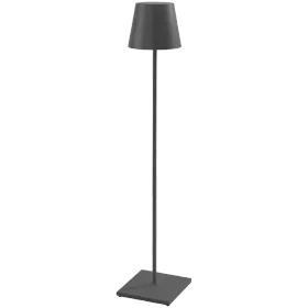 ZAFFERANO POLDINA PRO XXL FLOOR LAMP 280x1500mm. PAINTED MATT GREY 6.5W LED 510lm. — Image №1