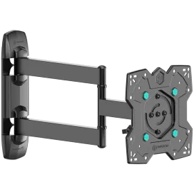 ONKRON Full Motion TV Wall Mount for 17"– 43" LCD LED Flat Screens up to 34,9 kg, Black — Image №1
