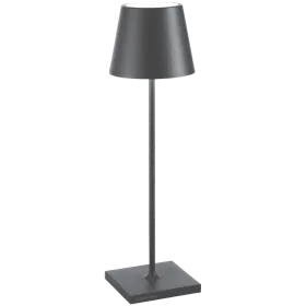 ZAFFERANO POLDINA PRO TABLE LAMP 111x380mm. DARK GRAY 2.2W LED 183/203lm. — Image №1