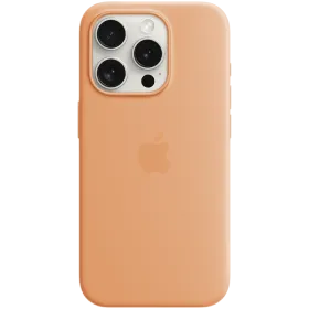 APPLE Θήκη Silicone Case with MagSafe με MagSafe, Orange Sorbet for iPhone 15 Pro — Εικών №1