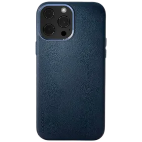 DECODED Case Leather Case with MagSafe, Navy for iPhone 13 Pro — Image №1