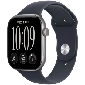 Apple Watch Series 12 GPS, 42χιλ., Διαστημικό γκρι, Navy Blue Sport Band, S/M — Εικών №1