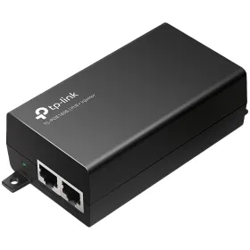 TP-LINK PoE+ Injector Adapter, 1× Gigabit PoE Port, 1× Gigabit Non-PoE Port, 802.3at/af Compliant (up to 30W), Data and Power Carried over The Same Cable Up to 100 Meters, Plastic Case, Pocket Size, Wall mountable, Plug and Play — Image №1