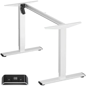 ONKRON Motorized Under Desk for tabletops 47-66" x 23-29", White — Image №1