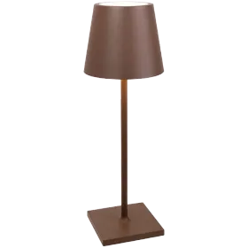 ZAFFERANO POLDINA L DESK LAMP 165x497mm. PAINTED RUST 5.5W LED 400lm. — Εικών №1