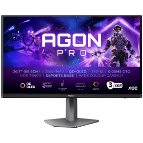 AOC Monitor LED (26.7", 2560x1440, OLED) Σκούρο Γκρι — Εικών №1