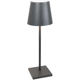 ZAFFERANO POLDINA L DESK LAMP 165x497mm. PAINTED DARK GREY 5.5W LED 400lm. — Εικών №1