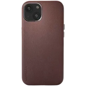DECODED Case Leather Case with MagSafe, Brown for iPhone 13 — Image №1