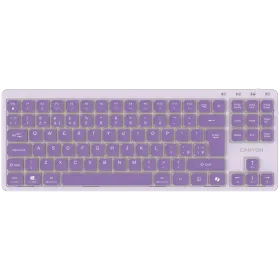 CANYON HKB-10 Keyboard, Wired, Violet — Image №1