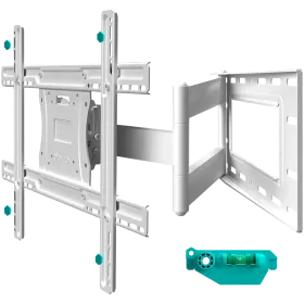 ONKRON Full Motion TV Wall Mount for 40" to 75" Screens up to 68,2 kg, White — Image №1