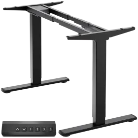 ONKRON Motorized Under Desk for tabletops (39⅜"-66⅞") x (23⅝"-29½"), Black — Image №1