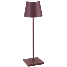 ZAFFERANO POLDINA PRO TABLE LAMP 111x380mm. PAINTED MATT BORDEAUX (R3005) 2.2W LED — Image №1