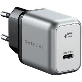 SATECHI Power Adapter USB-C, 30 W, Silver — Image №1