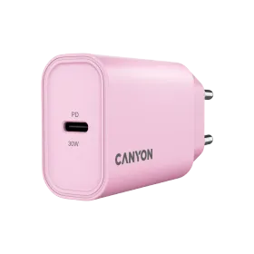 CANYON OnCharge 30CL Power Adapter USB-C, 30 W, Pink USB Type C — Image №1