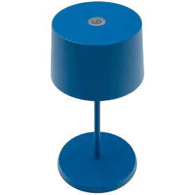 ZAFFERANO OLIVIA PRO MINI TABLE LAMP 110x220mm. MATT CAPRI BLUE 2.2W LED 144/155 lm. — Εικών №1