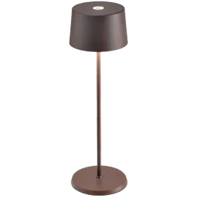 ZAFFERANO OLIVIA PRO TABLE LAMP 110x350mm. PAINTED MATT RUST 2.2W LED 130-150lm. — Εικών №1