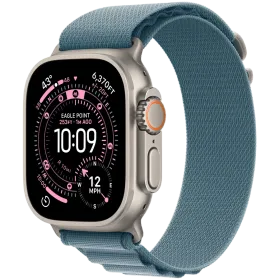 Apple Watch Ultra 3, 49χιλ., Natural, Light Blue Alpine Loop, Large — Εικών №1