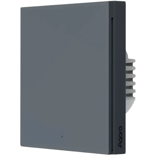 AQARA Smart Wall Switch H1 Smart Remote Control WS-EUK03-GRAY (Smart wall switch H1 (with neutral, single rocker)) for Sockets — Image №1