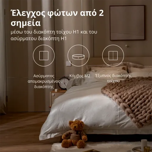 Ασύρματο τηλεχειριστήριο H1 (double rocker) AQARA, Λευκό — Εικών №9