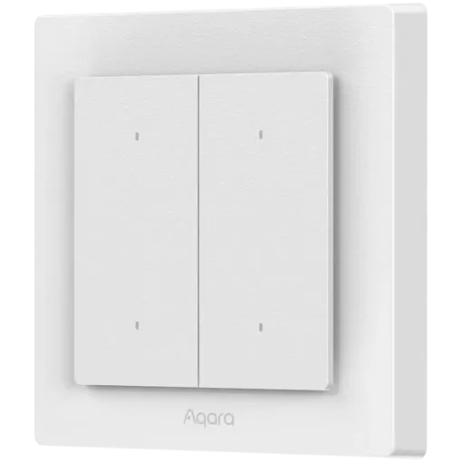 AQARA WS-K08D Smart Light Switch, Bluetooth, Dark Gray — Image №1