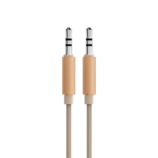BANG & OLUFSEN  for Beoplay H95, Gold ToneFabric audio cable — Image №1