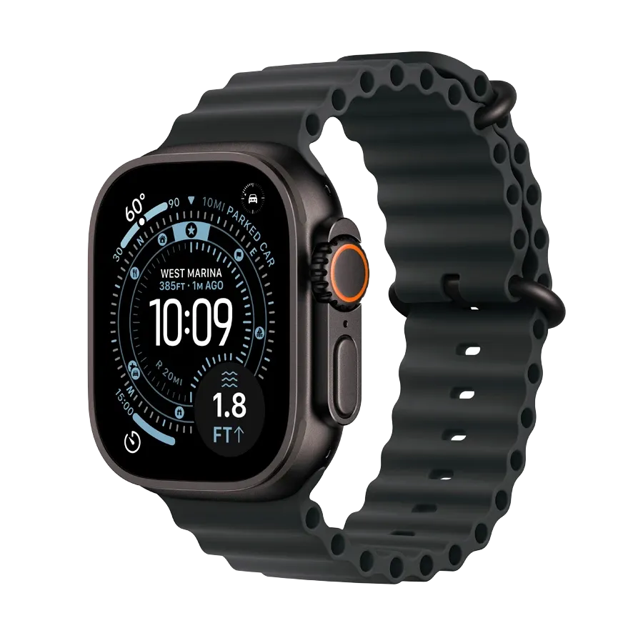 Apple Watch Ultra 3, 49мм, Чёрный, Черный Ocean Band — Изображение №1