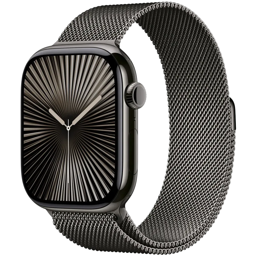 Ремешок APPLE 46мм Milanese Loop M/L Синевато-серый для Apple Watch 44/46 mm — Изображение №2