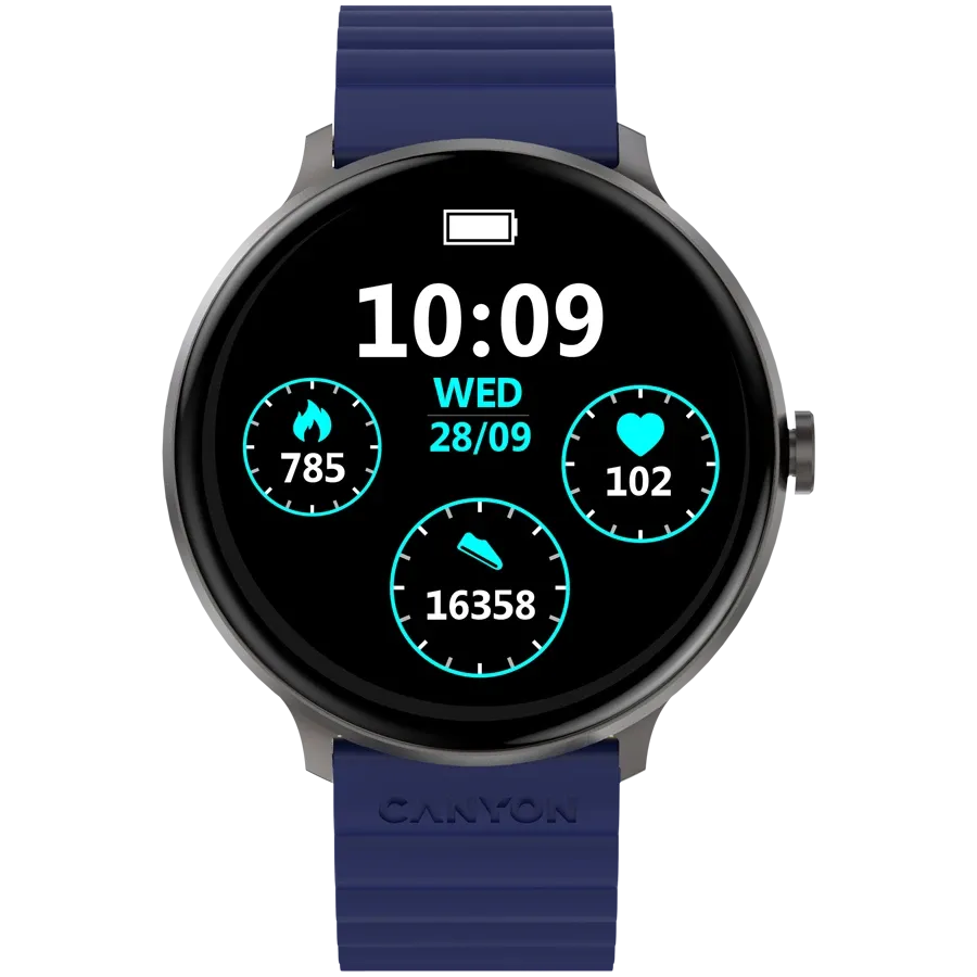 CANYON Jacky SW-69 Smart Watch, Blue/Yellow — Εικών №1 CANYON Jacky SW-69 Smart Watch, Blue/Yellow — Εικών №1