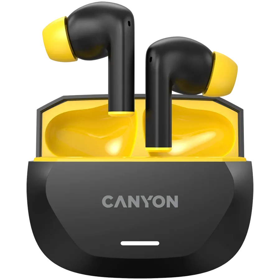 CANYON TWS-7 Wireless Headset, Black/Yellow — Image №1