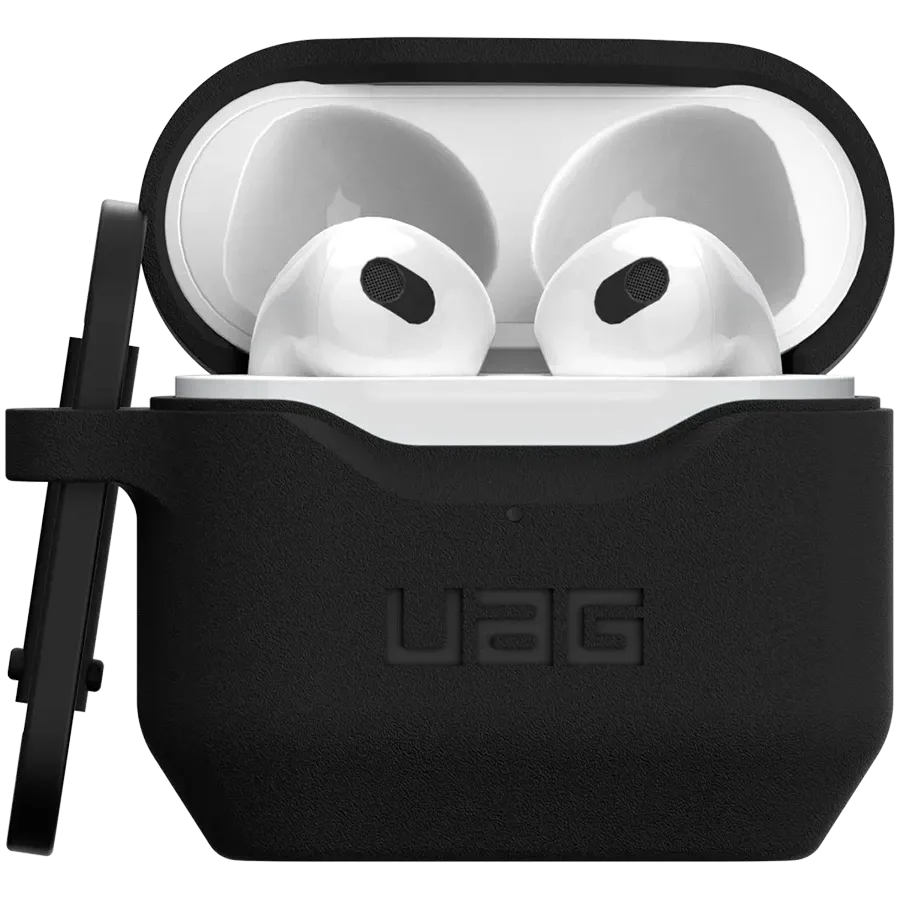 UAG Protective Case Standard Issue Silicone Case , Black for AirPods (Gen3) — Image №2