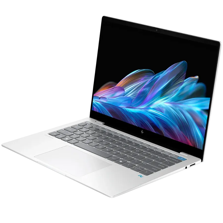 Φορητός HP INC 14"), Qualcomm Snapdragon X Elite X1E-78-100, 32 γιγαμπάιτε, Qualcomm Adreno 660, Meteorite Silver, 1 τεραμπάιτε — Εικών №3