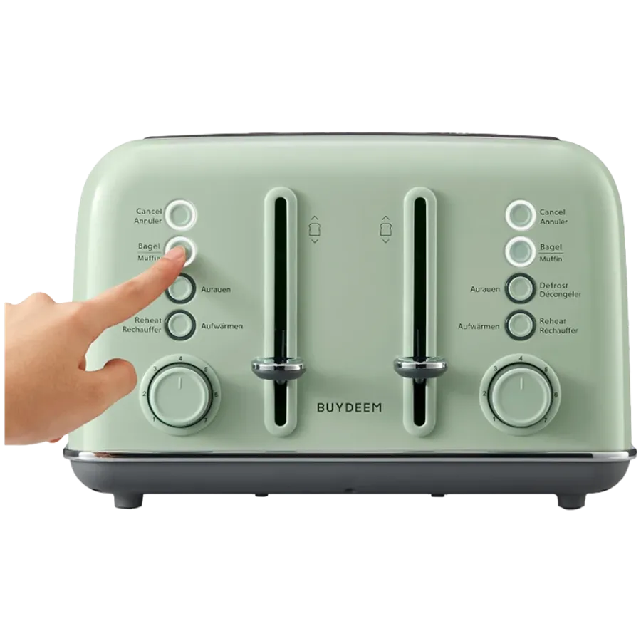 BUYDEEM Toaster DT640E, Cozy Greenish — Image №6