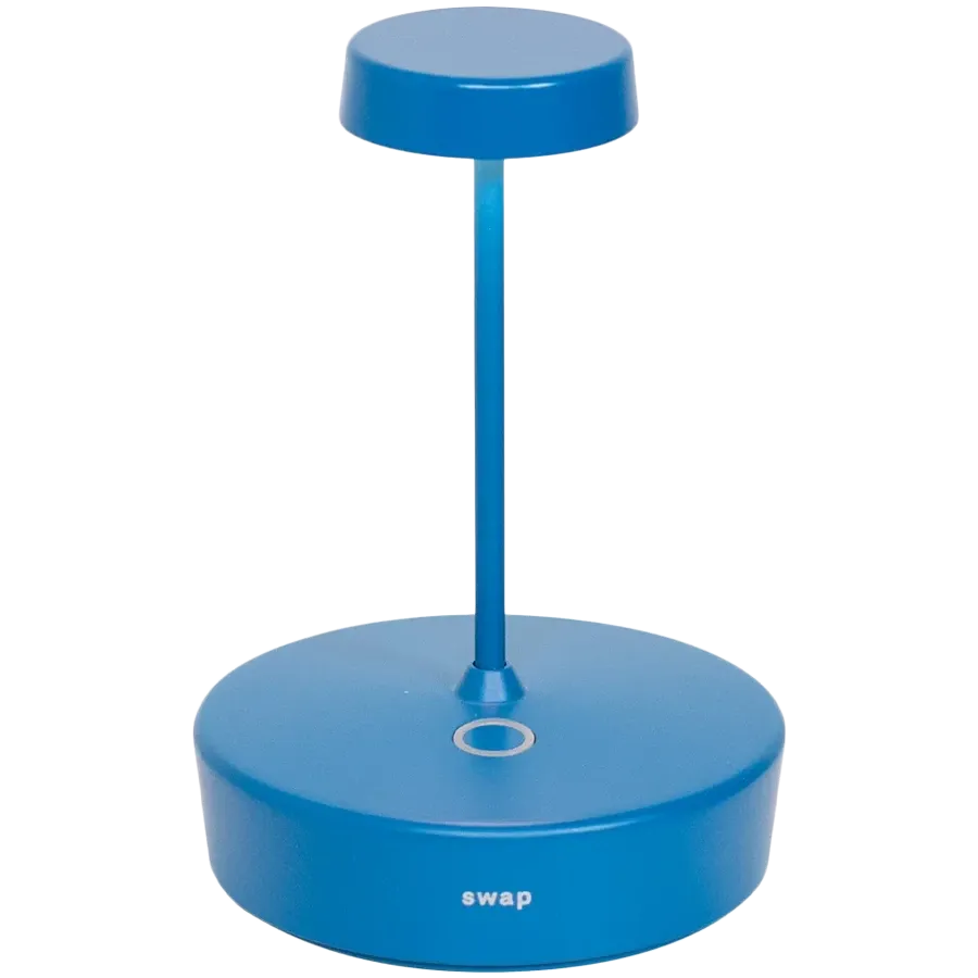 ZAFFERANO SWAP MINI TABLE LAMP 100x148mm. PAINTED MATT BLUE 2.0W LED 183lm — Image №1