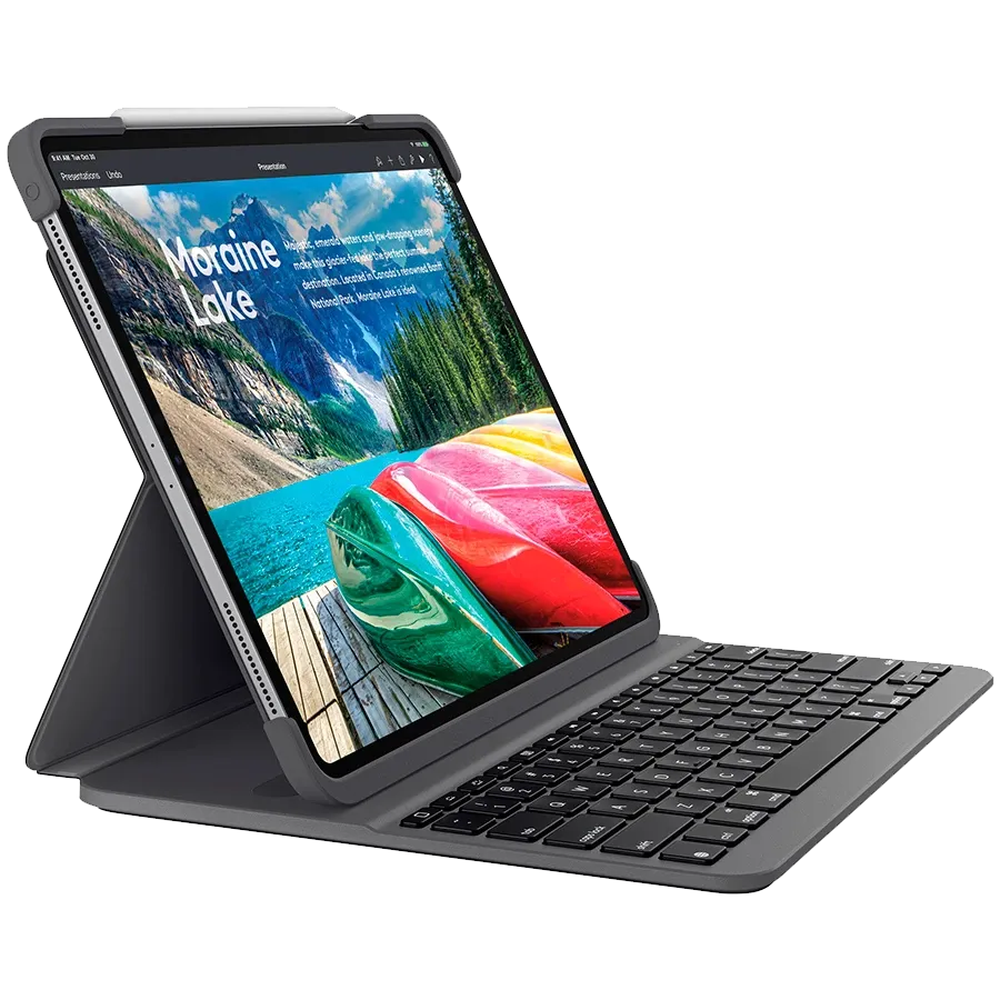 Θήκη Πληκτρολογίου LOGITECH Slim Folio Pro ENG, Γραφίτης for iPad Pro 12,9 ιντσών (3ης γενιάς)/Pro 12,9 ιντσών (4ης γενιάς) — Εικών №1