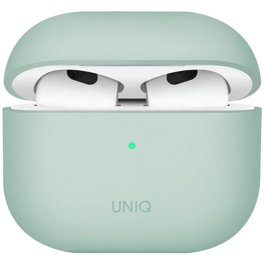 UNIQ Чехол LINO , Mint Green для AirPods (Gen. 3) — Изображение №1