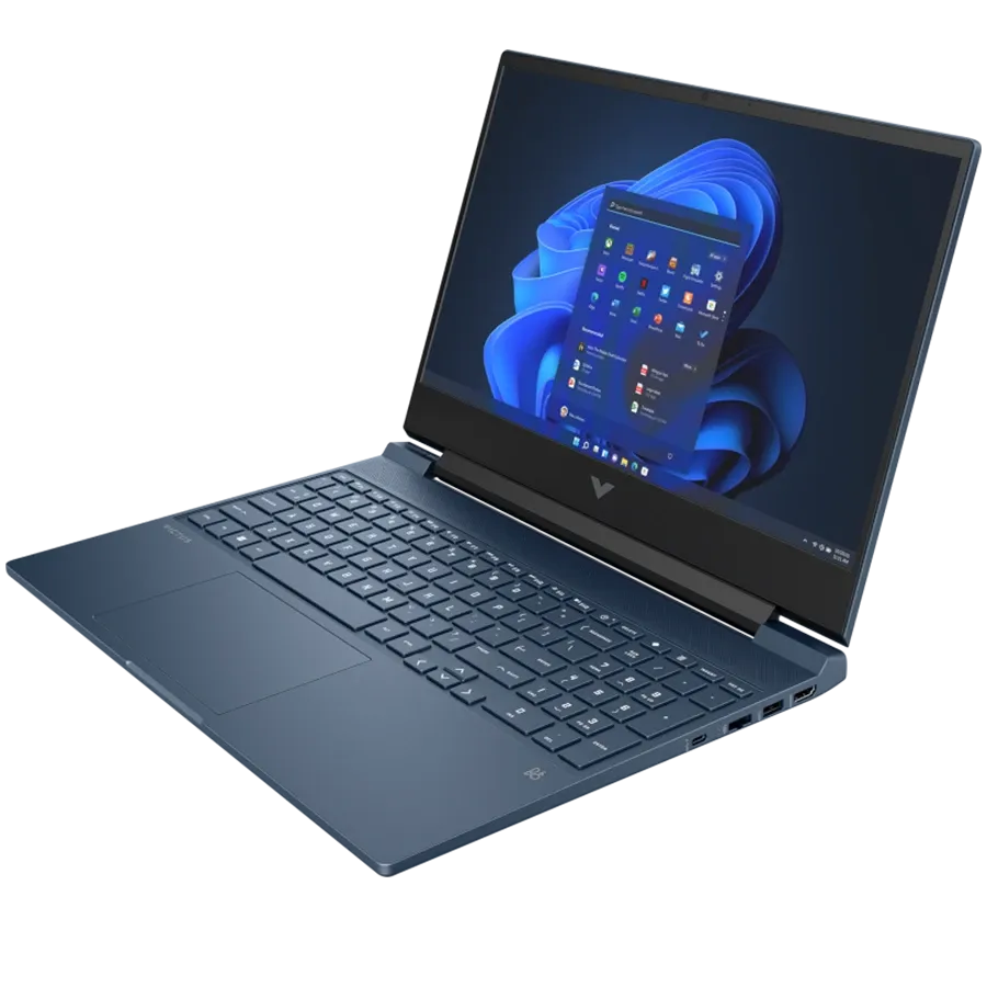 Laptop HP Victus Gaming 15 15.6" (1920x1080 144Hz), Ryzen 7 7445HS, 16 GB, RTX 4050 6 GB, Blue, 512 GB — Image №2